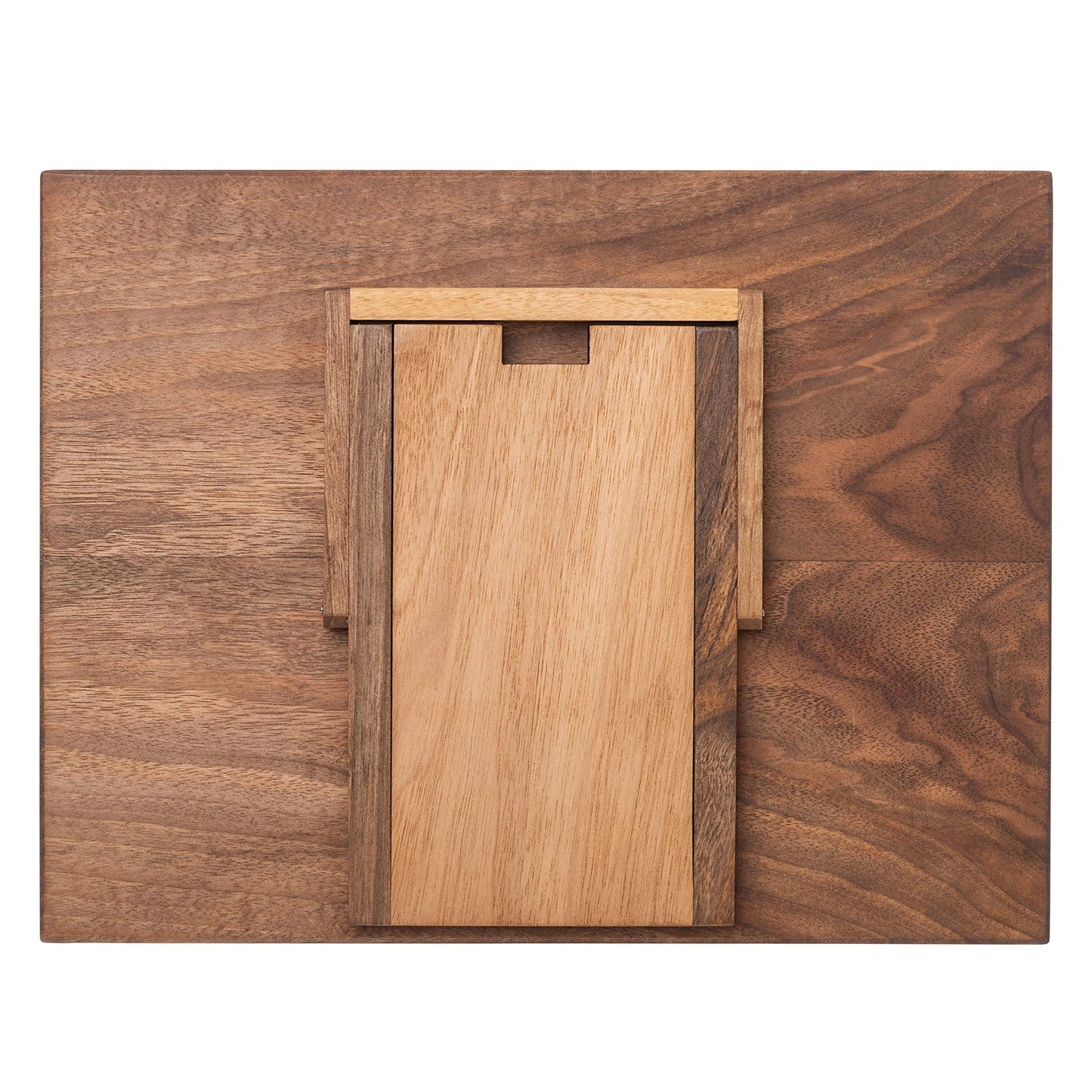 TILISMA Wooden Cook Book Stand β Handmade Walnut Book Holder for Reading Hands Free β Cookbook Stand for Kitchen Counter β Recipe Holder β Reading Accessories for Kitchen β Cookbook in Ipad and Tablet