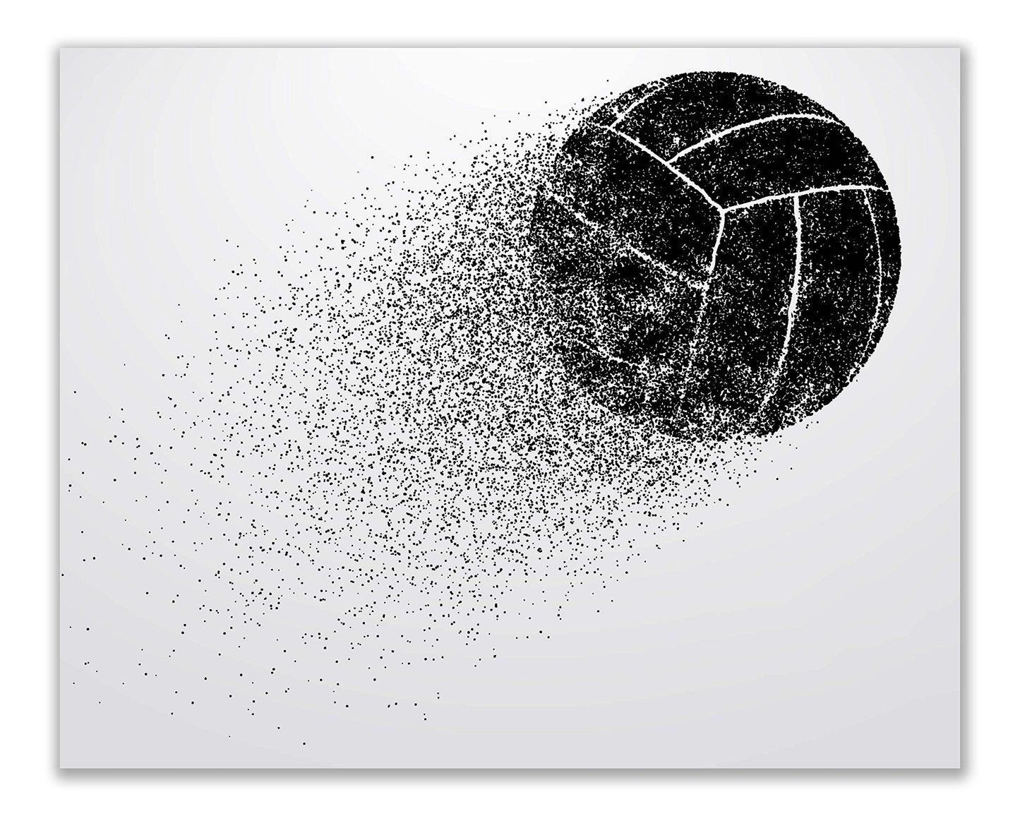 Summit Designs Volleyball Wall Art Prints - Silhouette – Set of 4 (8x10) Poster Photos Prints - Bedroom - Man Cave