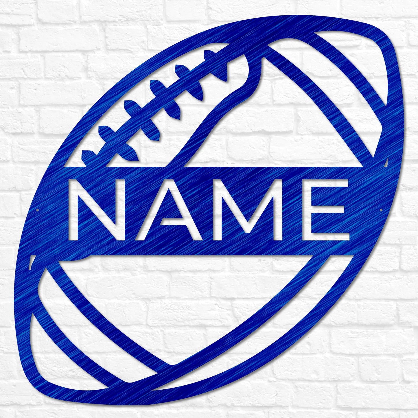 Personalized USA Football Team Metal Wall Art, Sports Team Football Name Sign, Gift For US Football Players, Sports Wall Art