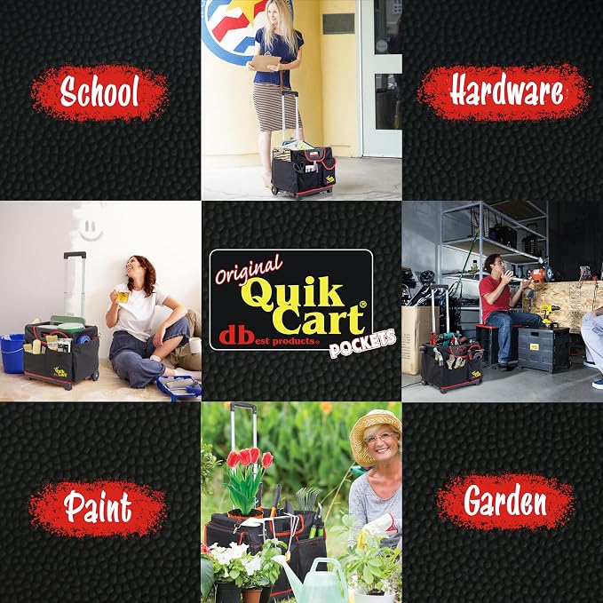 dbest Products Quik Cart Pockets Bundle Sport Rolling Crate