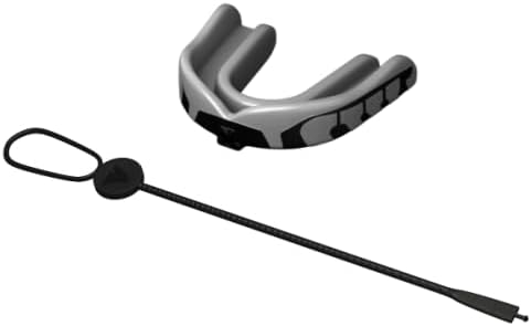 Velocity Champion Junior Mouthguard, 1 Pack, Black & Silver - for Ages 5 to 10 - Ideal for Lacrosse, Football, Hockey, Basketball, Soccer, Boxing, Martial Arts, Field Hockey, and More