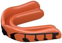 Velocity Champion Junior Mouthguard, 1 Pack, Black & Orange - for Ages 5 to 10 - Ideal for Lacrosse, Football, Hockey, Basketball, Soccer, Boxing, Martial Arts, Field Hockey, and More