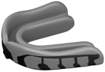 Velocity Champion Junior Mouthguard, 1 Pack, Black & Silver - for Ages 5 to 10 - Ideal for Lacrosse, Football, Hockey, Basketball, Soccer, Boxing, Martial Arts, Field Hockey, and More