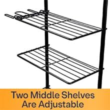 Garage Sports Equipment Organizer, Ball Storage Outdoor Toy Storage, 5 Layers Sports Outdoor Rack Nerf Gun Rack Basketball Rack for Balls with Holder and Hooks.