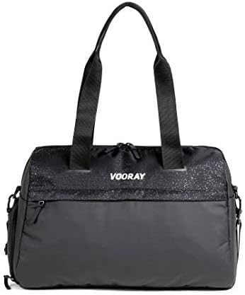Vooray 25L Trainer Duffel Bag ??Lightweight Travel Duffel for Women and Men with Shoe Pocket, Workout Bag, Weekender for Overnight, Football, Traveling, or Hospital Use