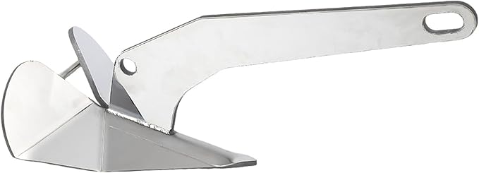 GAOMON 316 Stainless Steel Delta-Style Anchor, Fluke Anchor for Pontoon, Dinghies, Fishing Boats, Bass Boats, Sport Boats