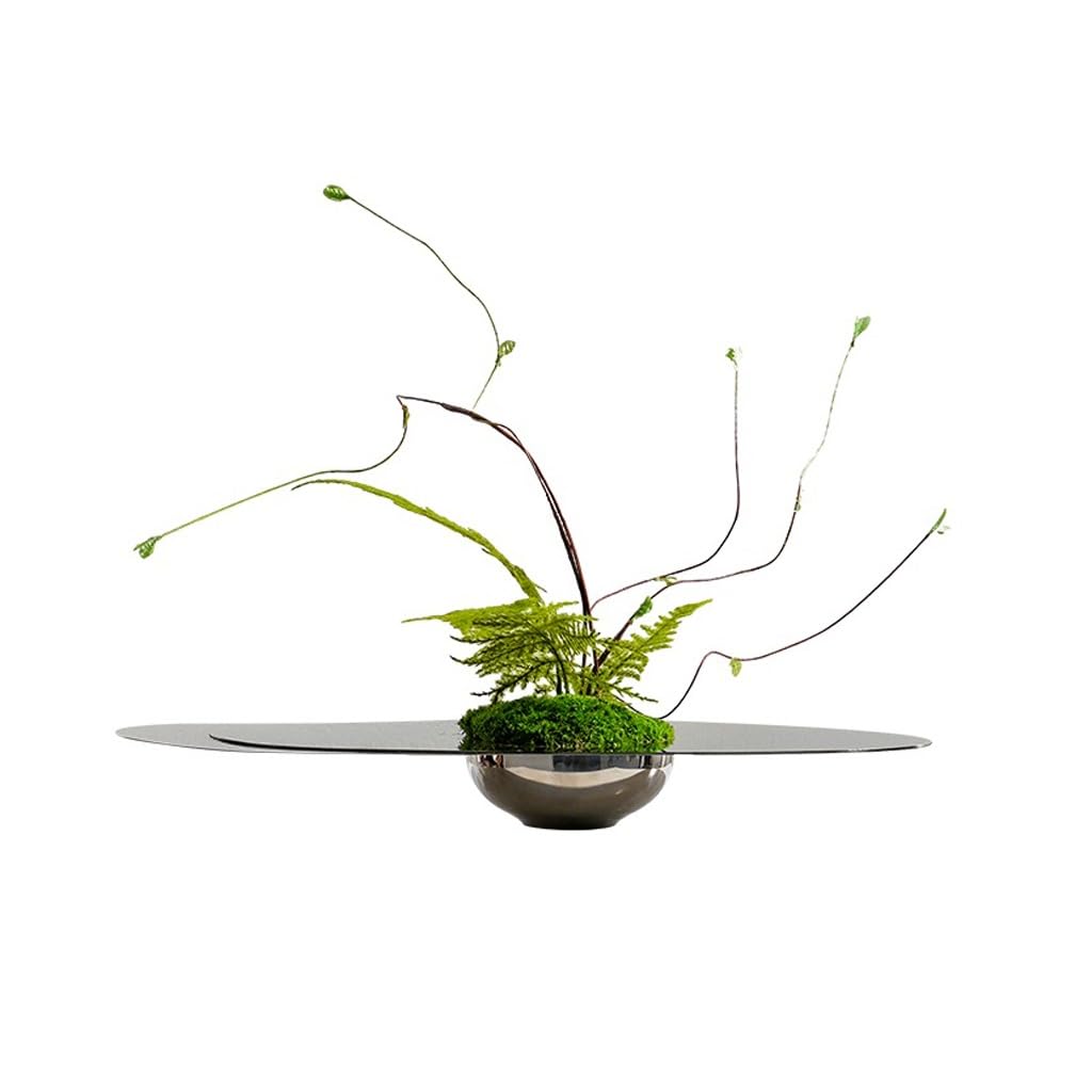 YOUQUEEN Artifical Tree Light Luxury Hotel Living Room Table Floral Arrangement Stainless Steel Decoration Simulated Floral Arrangement Artificial Tree Indoor