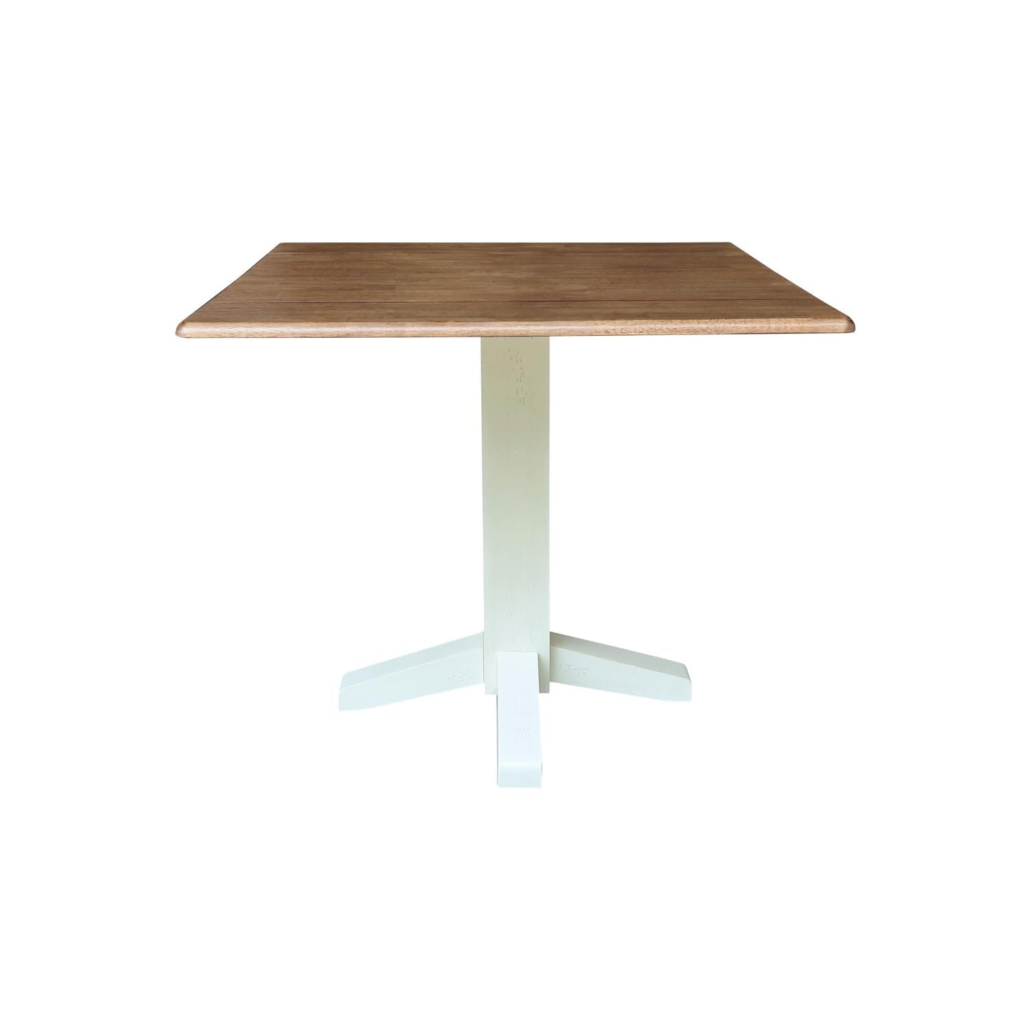 IC INTERNATIONAL CONCEPTS Solid Wood 36" Square Dual Drop Leaf Dining Table - Multi-Color