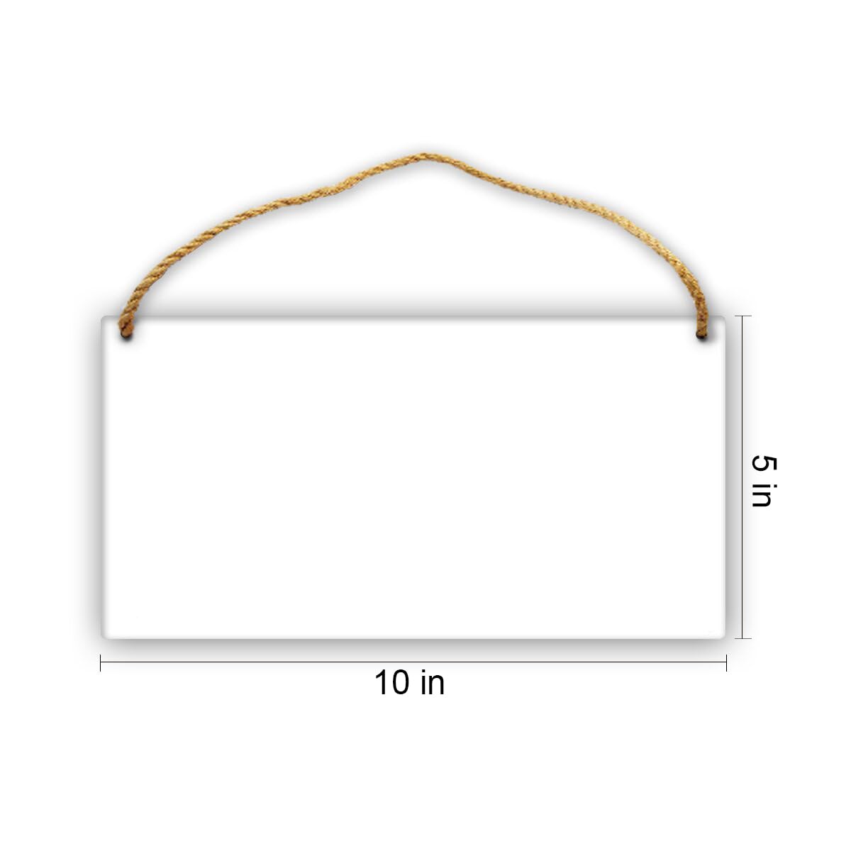 Mynvzrk Custom Wooden Signs Personalized with Photo Text Logo for Business Office & Home Decor, Customized Wood Sign Signage Gift for Men Women, 1 PC, Blank White 9.8"x5.1"