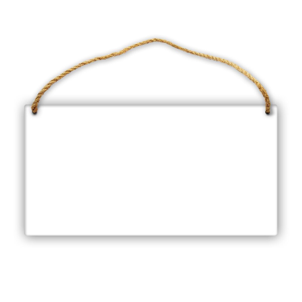 Mynvzrk Custom Wooden Signs Personalized with Photo Text Logo for Business Office & Home Decor, Customized Wood Sign Signage Gift for Men Women, 1 PC, Blank White 9.8"x5.1"