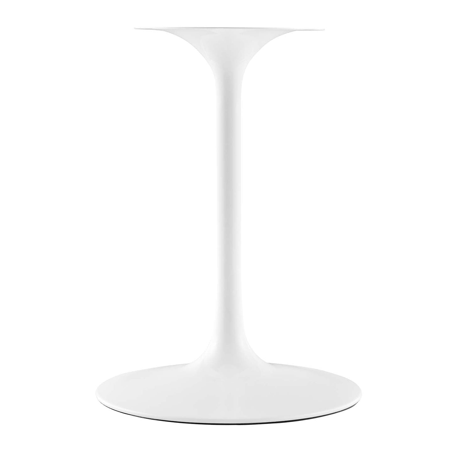Modway Lippa Round 36" Mid-Century Modern Artificial Marble Dining Table in White