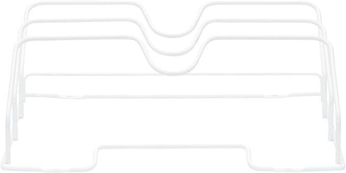 Household Essentials White Steel Door Mount Lid Rack
