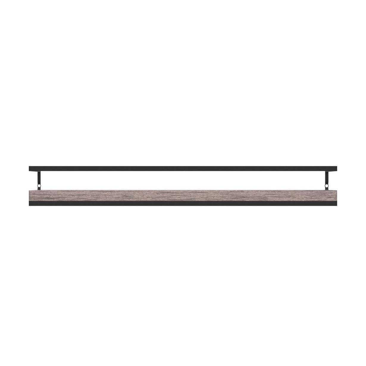 Meangood Floating Shelves Wall Mounted Set of 2, Rustic Wood Wall Storage Shelves for Bedroom,Living Room,Bathroom, Kitchen Brown