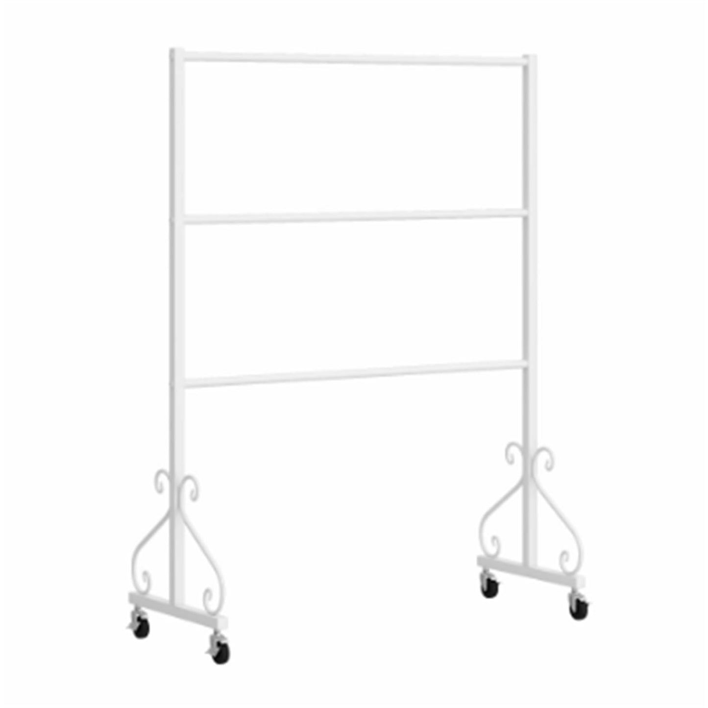 Lingerie Bra Rack Swimsuit Organizer Hanger, Anti-Slip, Underwear Display Stand with Wheels, Commercial Clothing Store Shelf, for Shorts,Hats, Sock, 3 Tier(White,80 * 40 * 130cm)