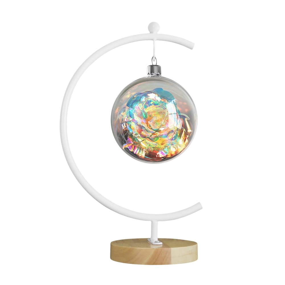 CXLE Big Ornament Display Stand, Iron Pothook Stand for Hanging Glass Globe, Air Plant Terrarium, Witch Ball, Christmas Ornament and Home Wedding Decoration