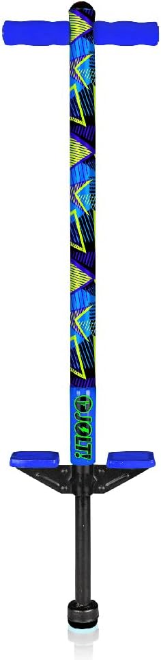 Flybar Jolt Pogo Stick for Kids Ages 6 and Up, 40 to 80 Pounds, Perfect for Beginners, Easy Grip Foam Handles, Anti-Slip Foot Pegs, Outdoor Jumper Toys for Boys & Girls, Outside Toys for Kids
