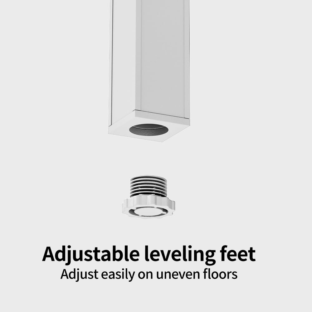 DHYGOTFUR Plant Stand - Aluminum Indoor/Outdoor Flower Rack, Waterproof & Rust-Proof, Stable Support for Pots, Perfect for Living Room, Balcony, Garden, and Office (White, 4 Tier)