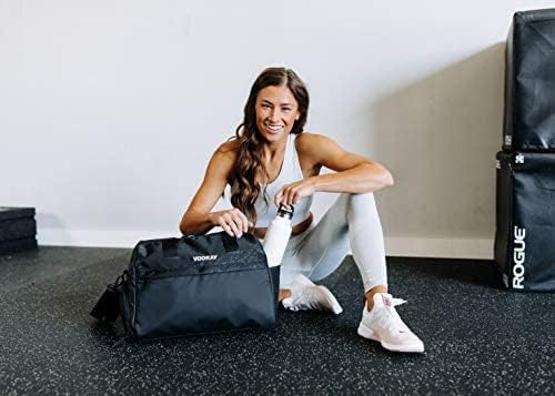 Vooray 25L Trainer Duffel Bag ??Lightweight Travel Duffel for Women and Men with Shoe Pocket, Workout Bag, Weekender for Overnight, Football, Traveling, or Hospital Use