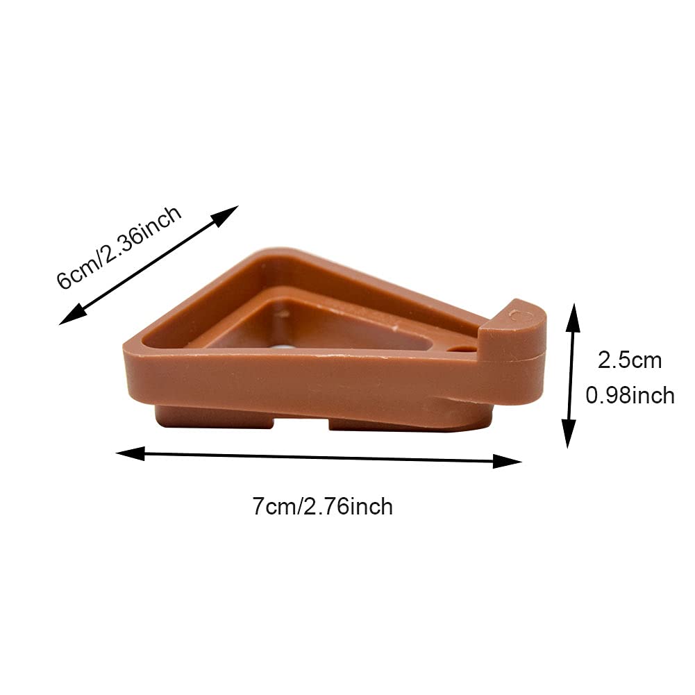 24pcs Plant Pot Feet, Invisible Flower Pots Risers, Breathable Pot Lifters Support, Flower Pots Foot Pads Plant Risers for Outdoor Garden Plants, Prevent Stains and Water Damage(COLOR:brick-red)