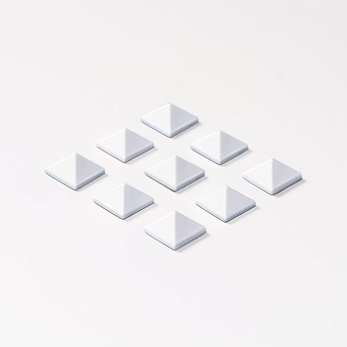 RaceWax Full Set of Nine Metal Pyramid Snowboard Studs Stomp Pad 9 White