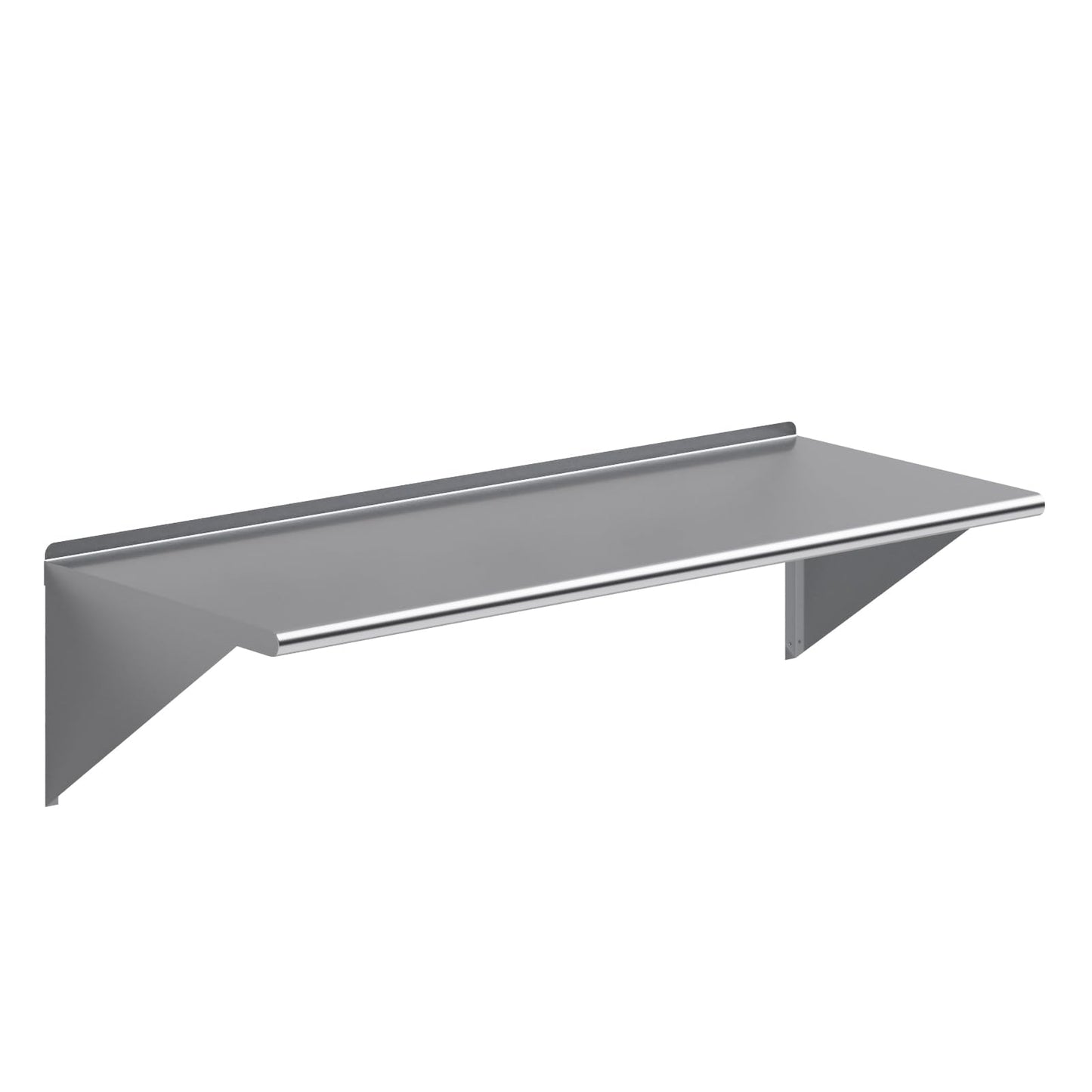 AmGood 24 in. x 60 in. Stainless Steel Wall Shelf | NSF | Metal Shelving | Garage, Laundry, Storage, Utility Room | Restaurant, Commercial Kitchen