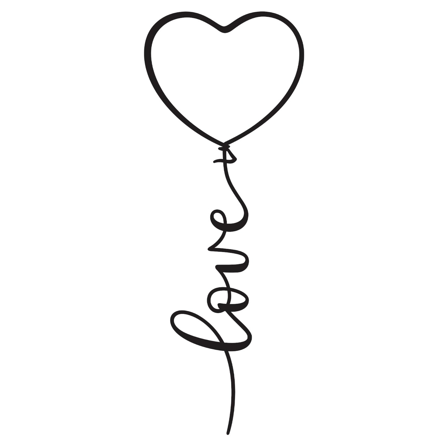 We Moment Love Metal Wall Decor-Love Heart Sign for Bedroom Office Home Decor-Valentine's Day Gifts-Black