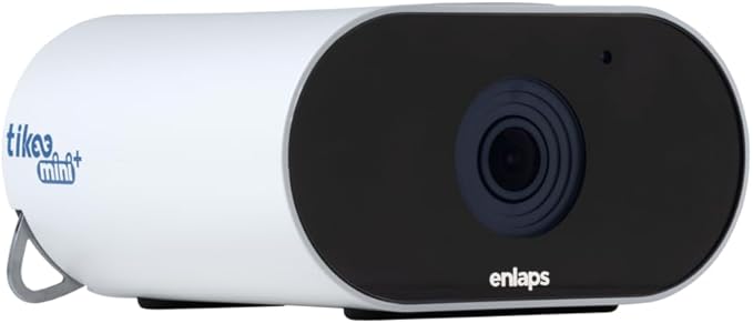 Enlaps Tikee mini+ - 12MP 4K Autonomous Timelapse Smart Camera, 120° Wide Angle, 4G/LTE WiFi, Remote Monitoring, IP66, Ideal for Renovation, Indoor & Outdoor, Waterproof Connector
