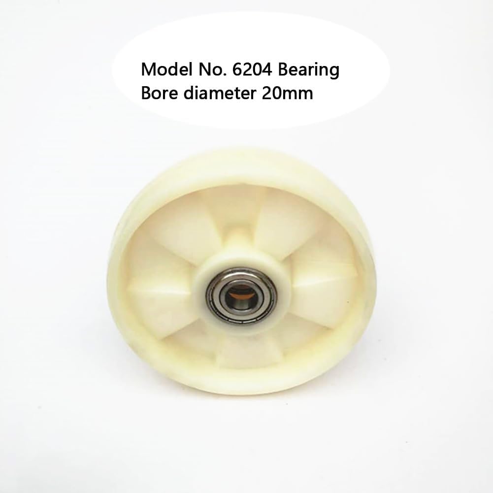 4 Front Load Roller 80 X 60mm Pallet Jack Nylon Wheels Bore 20mm Injection Molded Replacement 6pcs