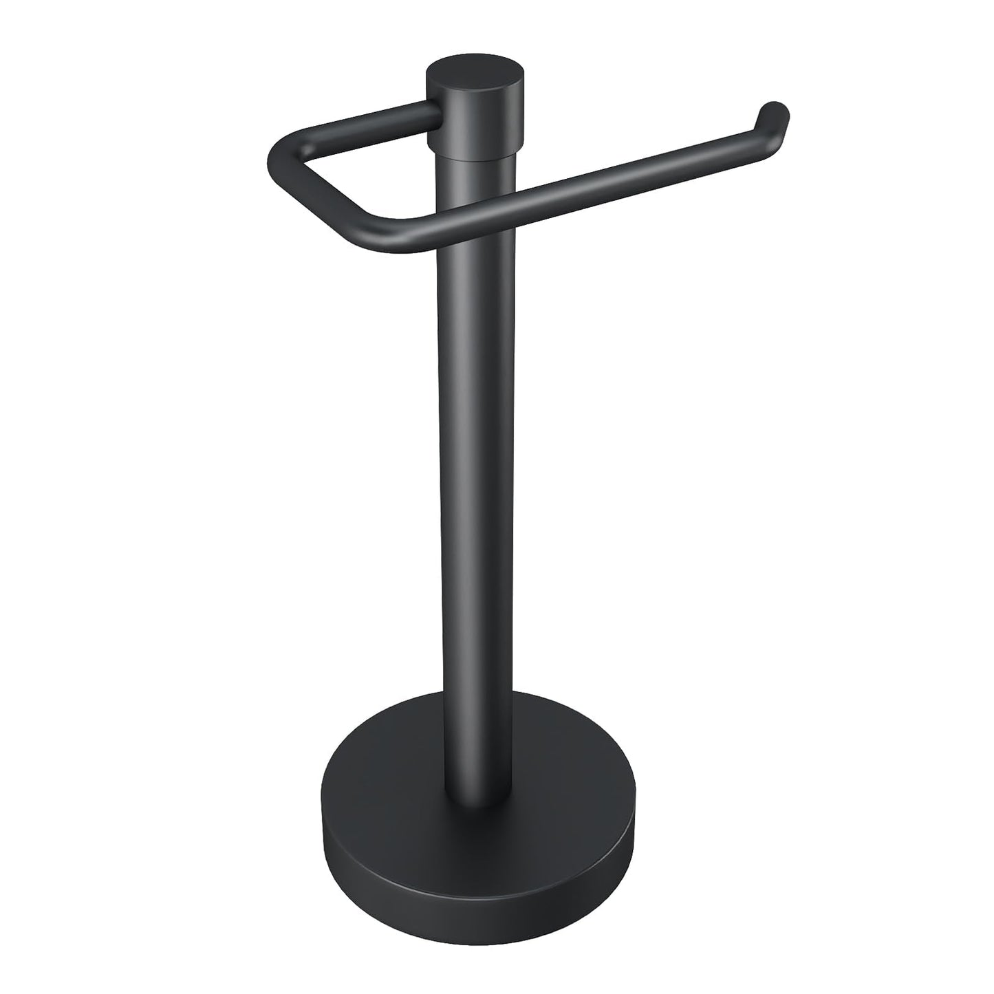 YUMORE Hand Towel Holder Stand Countertop Towel Rack Free Standing Towel Bar Hanger for Bathroom Kitchen Pro Max Matte Black