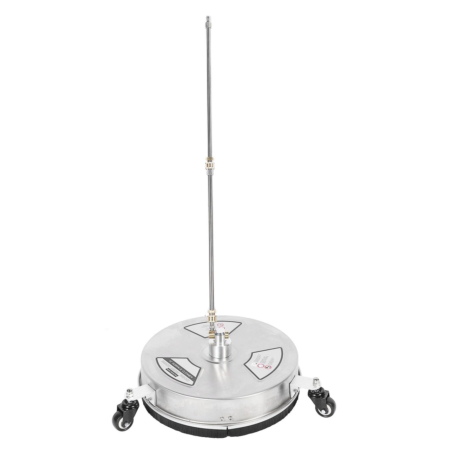 TIKATARER 15 Inch Pressure Washer Surface Cleaner, Stainless Steel Power Washer Accessory with 4 Wheels & 1/4 Quick Connect, Ideal for Driveways Sidewalks Patios, 4000 PSI