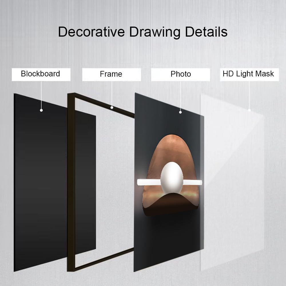ARTFEB Large Framed Bright Modern Wall Art for Living Room Bedroom Office Abstract Gray Wall Painting 3 Piece Set Wall Decor (Black, 24" X 32" X 3 pieces)