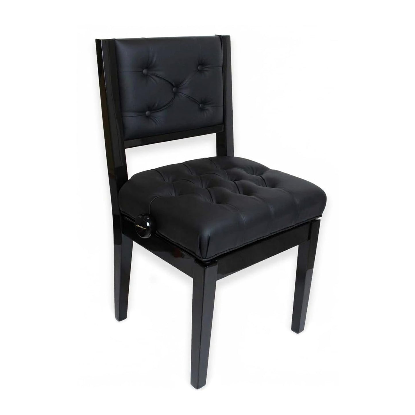 Bailanoom Adjustable Piano Chair Bench with Back Support,Black Piano Stool Music Bench,Musician Chair