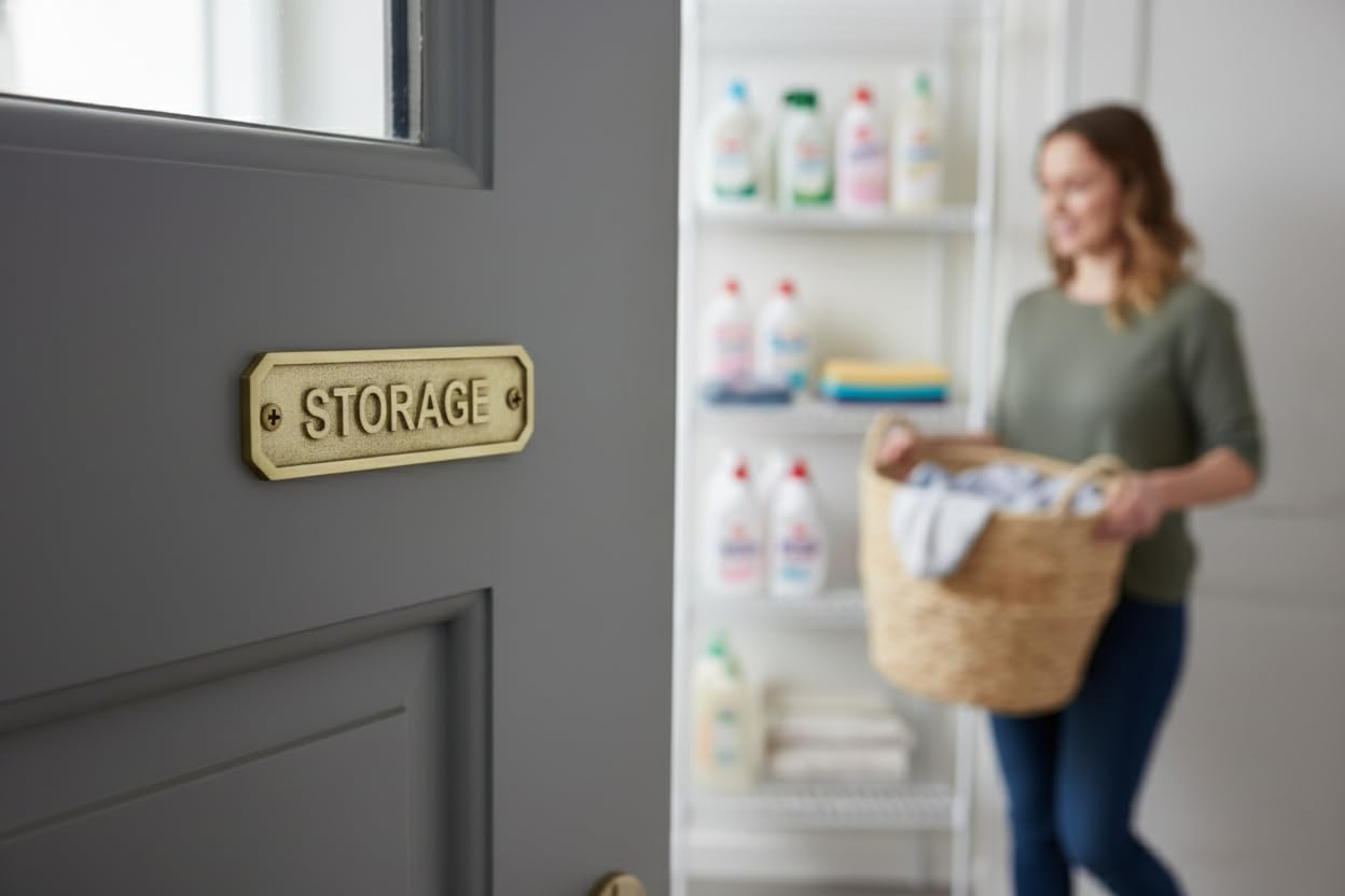 Custom Engraved Solid Brass Name Plate Plaque 22x5 cm – Personalized Door Sign for Home Office Desk Wall Entryway – Custom Text Gift for Business Housewarming