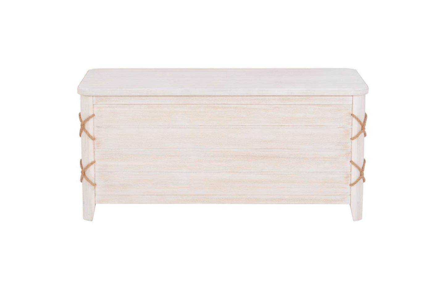 Linon Brosnan Rope Cedar Chest White