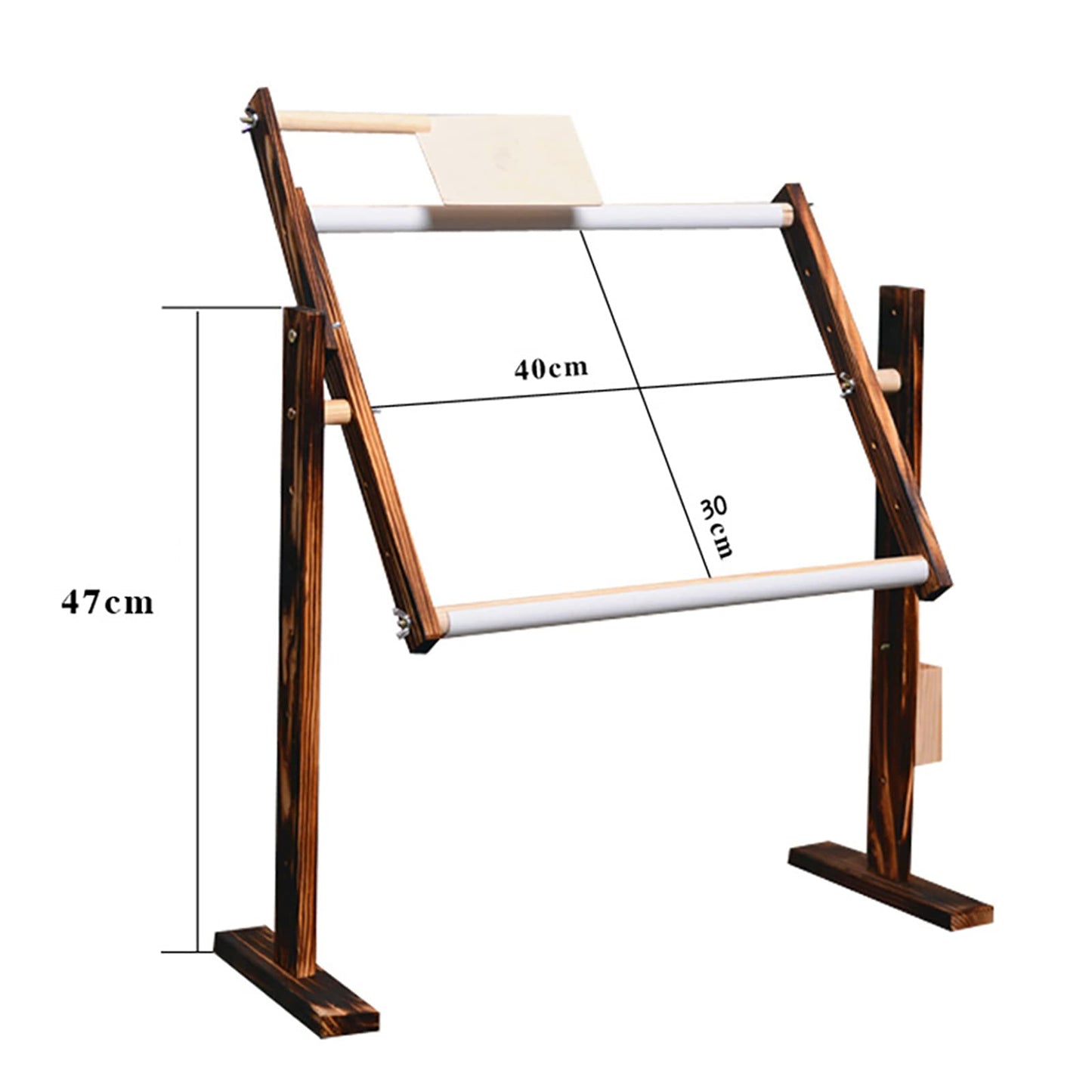 Cross Stitch Frame Solid Wood Cross Stitch Frame Adjustable Embroidery Stand,Rack Desktop Embroidery Floor Stand Handmade Tools 50 * 40cm