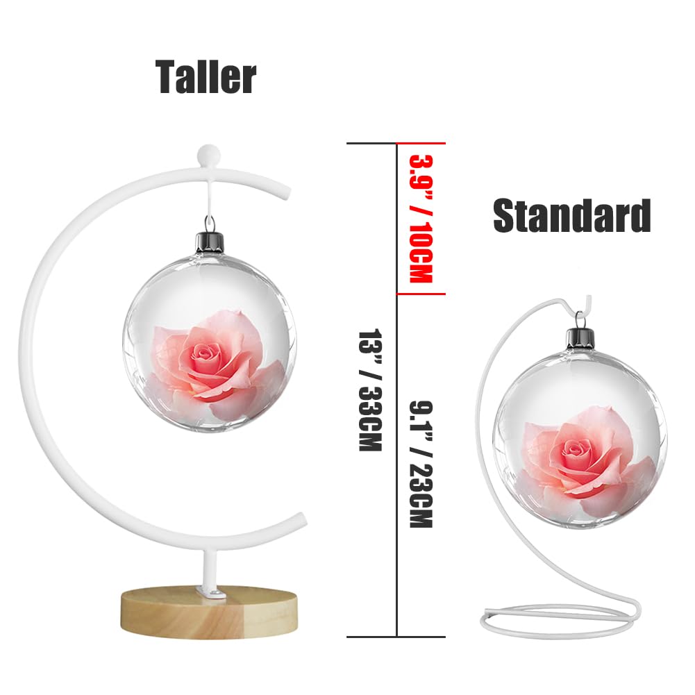 CXLE Big Ornament Display Stand, Iron Pothook Stand for Hanging Glass Globe, Air Plant Terrarium, Witch Ball, Christmas Ornament and Home Wedding Decoration