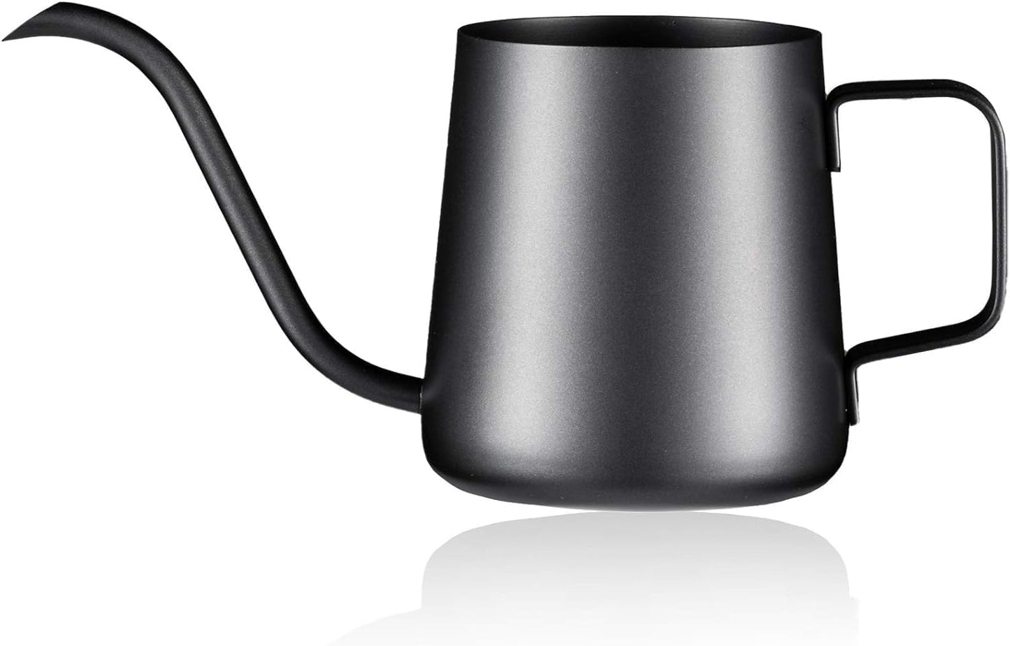 Lizhluzh 12 oz / 350 ml Small Watering Can Indoor Plants, Stainless Steel Plant Watering Can with Long Spout (Black) (12oz)