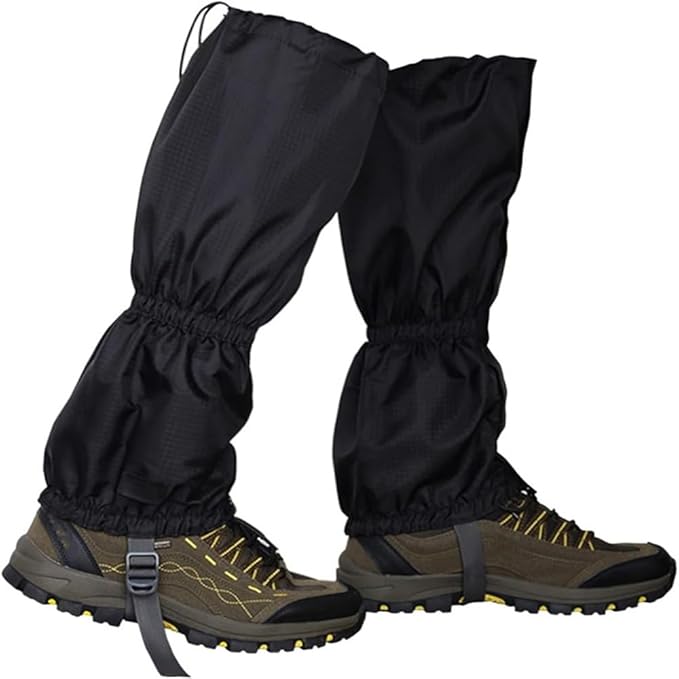 Gaiters for Hiking ??Waterproof and Breathable Leg Gaiters for Women and Men Boots, Adjustable Lightweight Shoes Gaiters for Hunting, Hiking, Mountaineering, Snow Gaiters for Hiking Boots