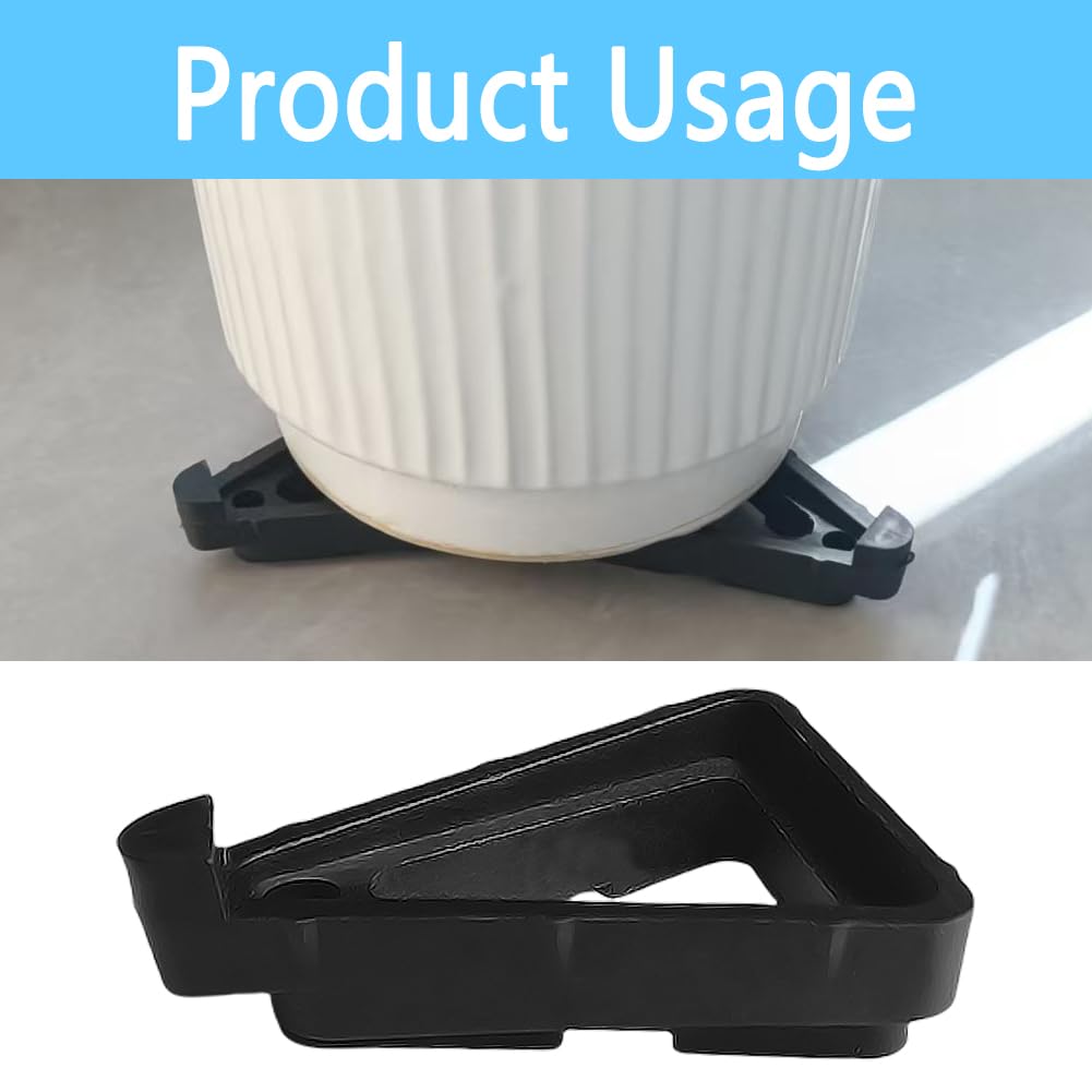 Ruinuonice Pot Feet for Outdoor Planters,Invisible Breathable Pot Stands Toes Lifters for Heavy ndoor Outdoor Planters & Gardening Plant Container (Black-24 Pcs)