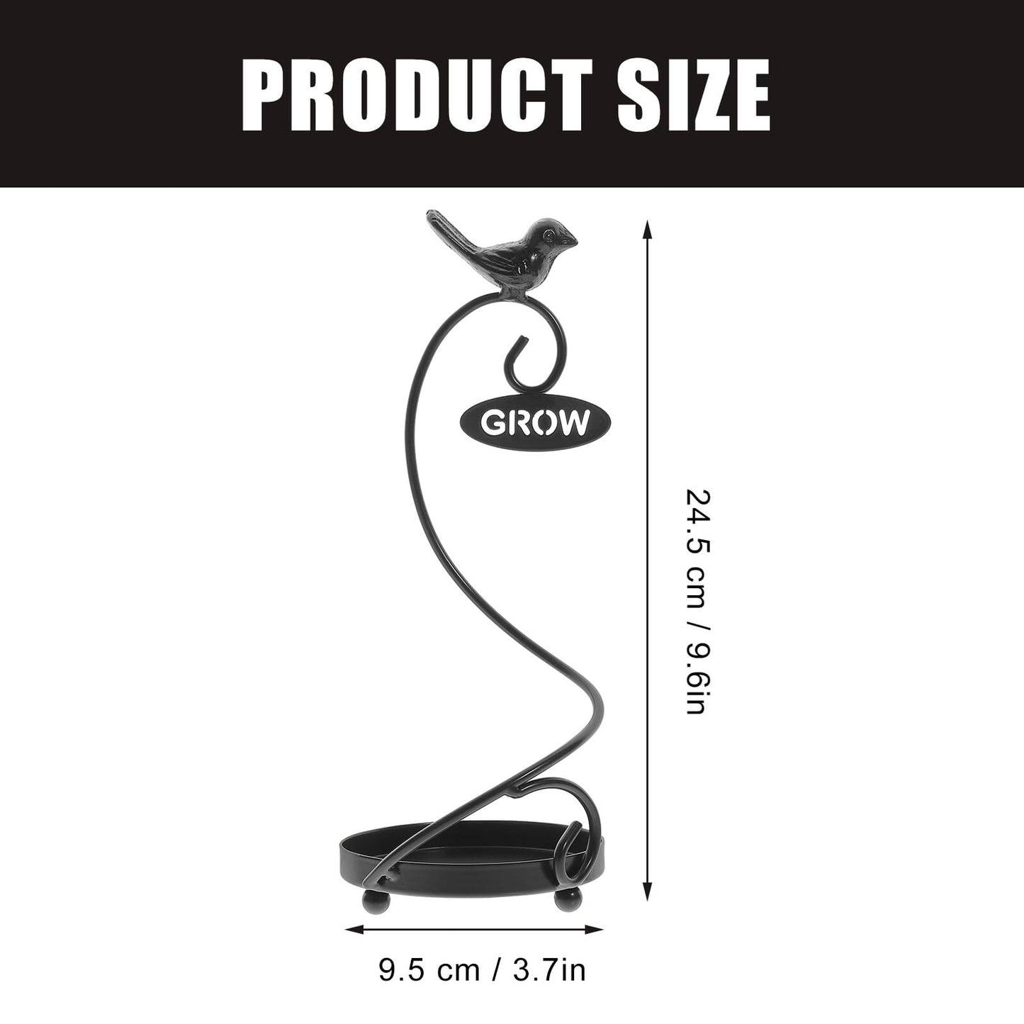 VALICLUD Decorative Iron Flower Pot Stand with Bird Design Nordic Style Plant Pot Shelf for Indoor Outdoor Use Metal Plant Stand Balcony Garden Rack