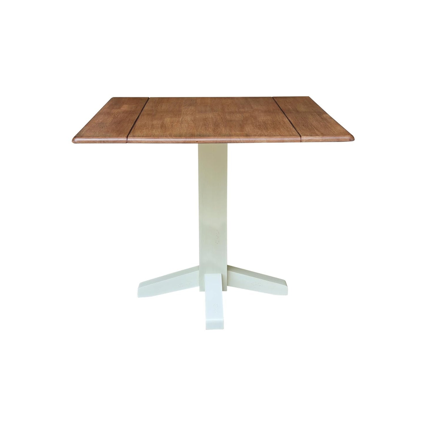IC INTERNATIONAL CONCEPTS Solid Wood 36" Square Dual Drop Leaf Dining Table - Multi-Color