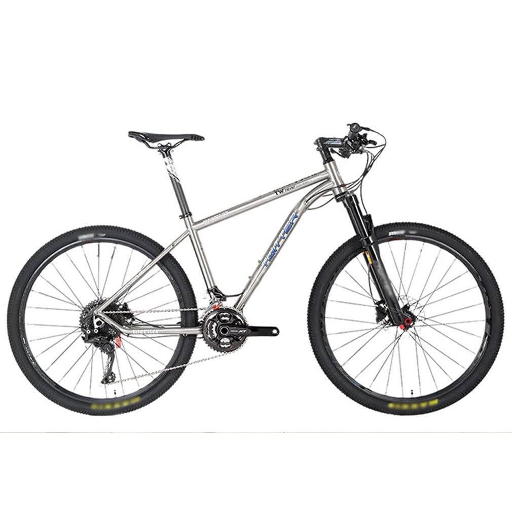 HIMALO Bike Frame 27.5/29er Mountain Bike Frame 15.5''/17''/19'' Lightweight Titanium Alloy Rigid Frame Disc Brake Thru Axle 12x142mm XC AM(27.5 * 15.5'')