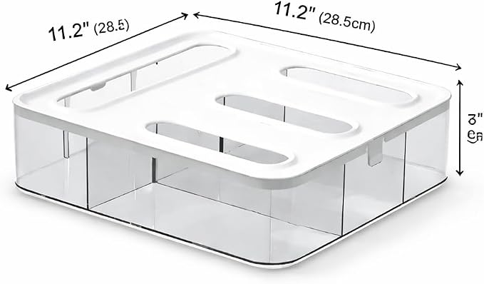 Storage Bag Organizer for Kitchen Drawer – 4 in 1 Plastic Baggie Organizer with Labels | Fits Gallon, Quart, Sandwich & Snack Bags | Ziplock Food Storage Bag Holder | Wall Mount or Drawer Use (White)