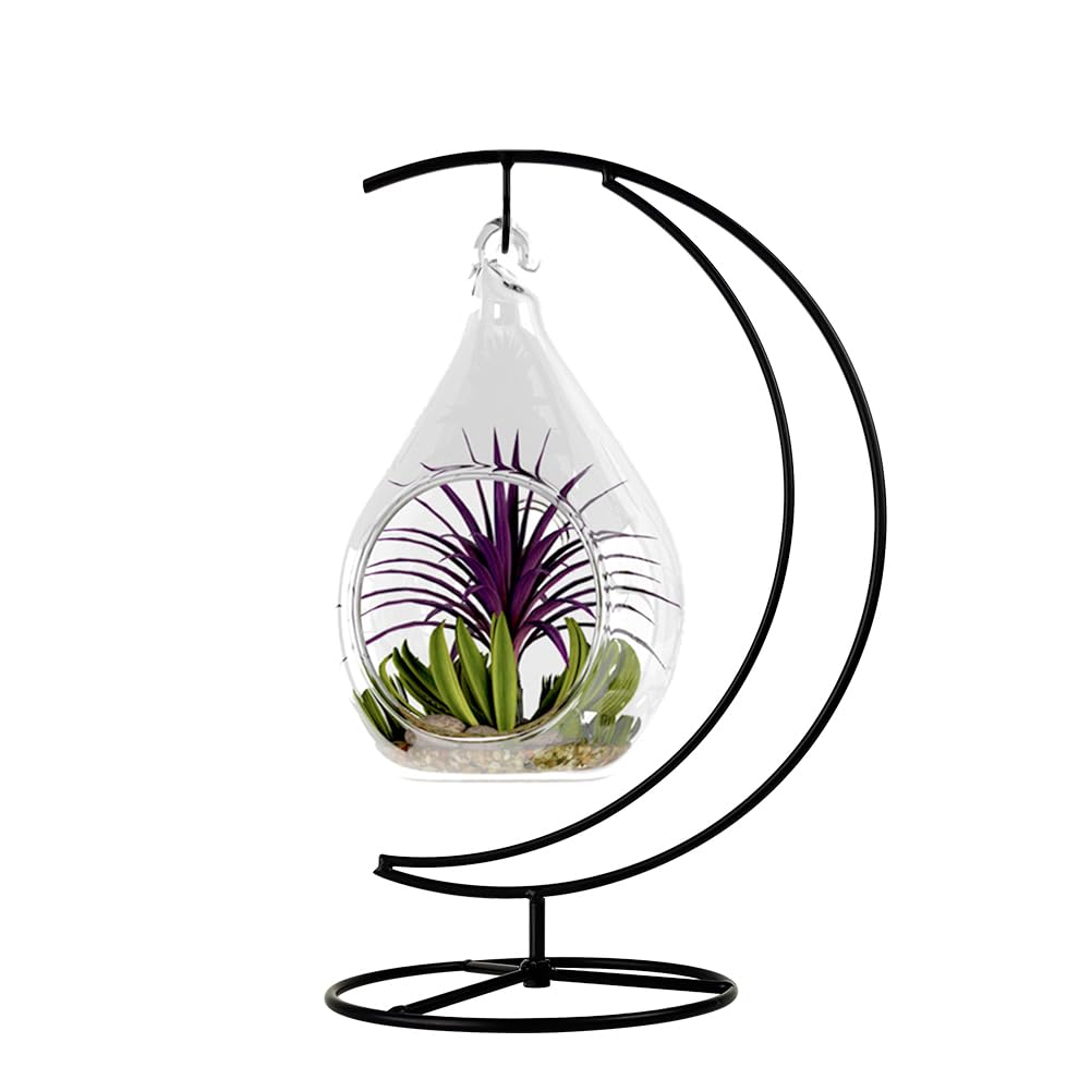 CXLE 2Pack Ornament Display Stand, 10 Inch Metal Ornament Hanger Stand for Hanging Glass Globe, Christmas Ornament, Air Plant Terrarium, Witch Ball, Home Office Wedding Decoration