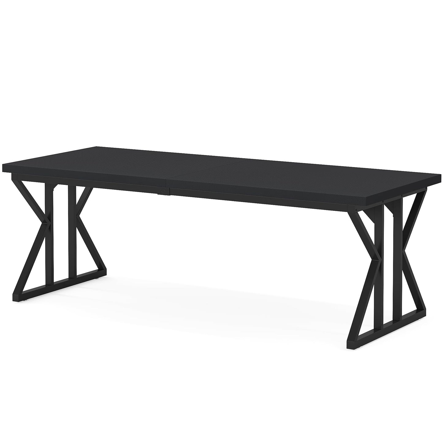 Tribesigns 78.7-Inch Executive Desk, Large Computer Office Desk Workstation, Modern Simple Style Laptop Desk Study Writing Table Business Furniture for Home Office (Black, 78.7 Inch)