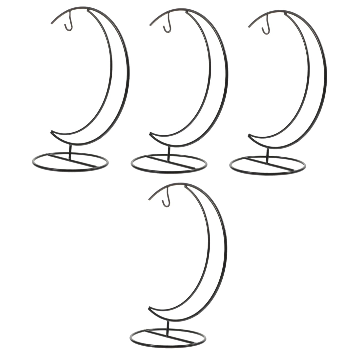 IWOWHERO 4pcs Iron Green Plant Hanging Rack Sturdy Flowerpot Hanger Hydroponic Vase Hanger for