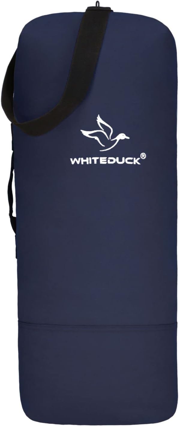 WHITEDUCK G.I Top Load Military Rucksack Style Double Strap Duffel Bag Heavy Duty and Water Resistant- Gym, Sports, Travel, Hiking, Backpacking (21" x 37", Navy)