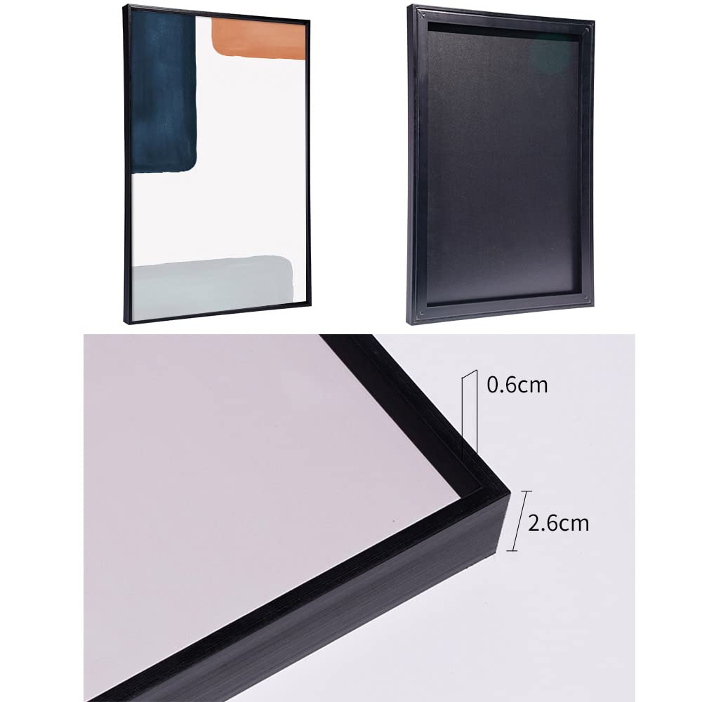 Wall Art Framed Wall Art Modern Abstract Canvas Wall Art 3 Piece Set Of Painted Prints Boho Style For Living Room Bathroom Kitchen Office Wall Decor Canvas Artwork (black 24" X 32"X 3 pieces)…
