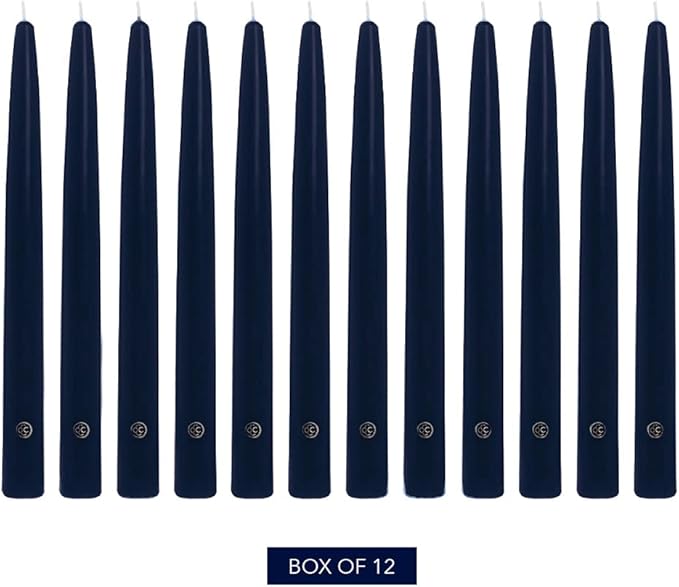 Colonial Candle NAA10.1479 Unscented Taper Candles, 10 in, Blue