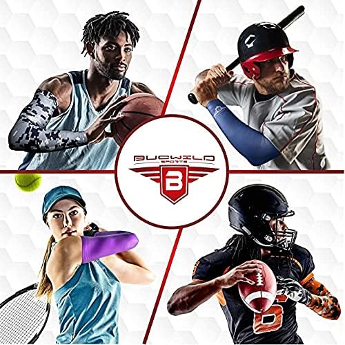 Bucwild Sports Flag Compression Arm Sleeve - Perfect for Baseball Basketball Football - Youth & Adult Sizes